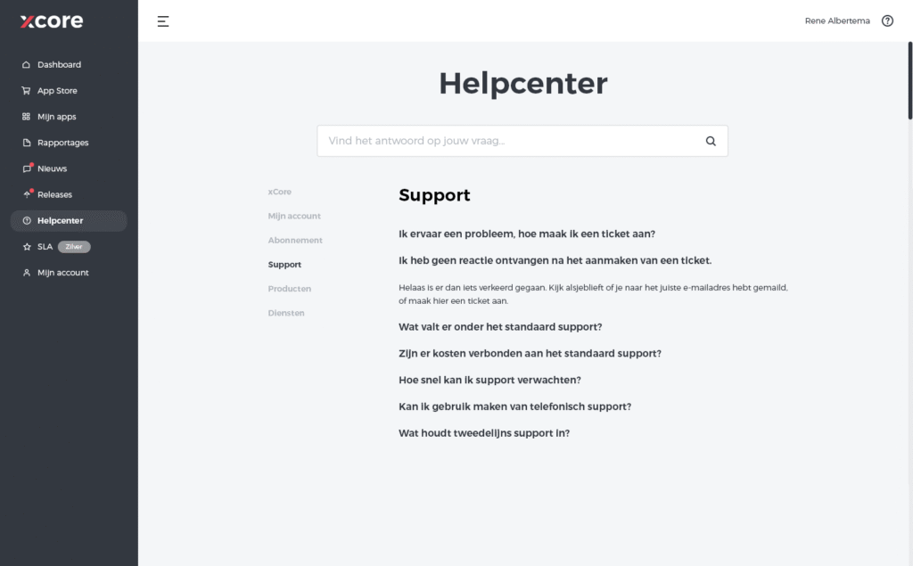 Helpcenter faq category