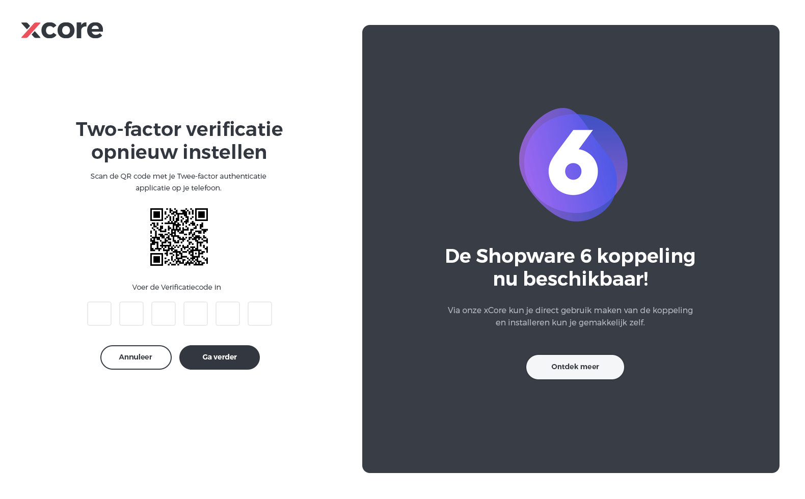 Two factor verificatie opnieuw instellen